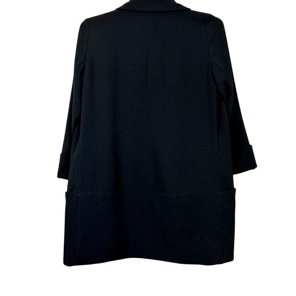Aritzia Wilfred Chevalier Jacket Black 2 Open Front - Picture 3 of 13